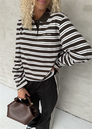 Sadover ls polo 15512 Turkish Coffee Stripe Samsøe